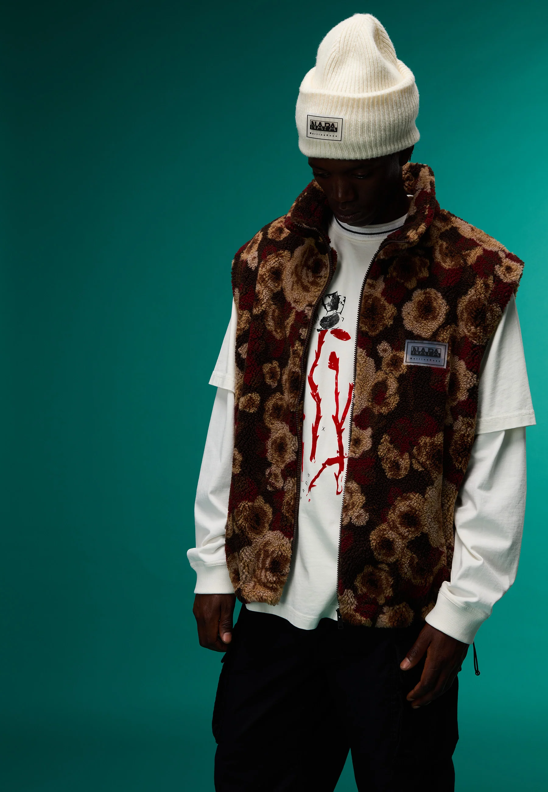 Emin Jacquard-fodrade vest